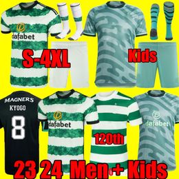 3XL 4XL 23 24 Celtic Soccer Jerseys Home away KYOGO EDOUARD 2023 ELYOUNOUSSI TURNBULL AJETI CHRISTIE JOTA GRIFFITHS FORREST 2023 2024 M 225k
