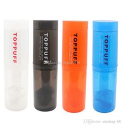 High quality Portable plastic hookah Screw on Bottle Converter oil rig water pipe portable smoking bongs4colors1910083