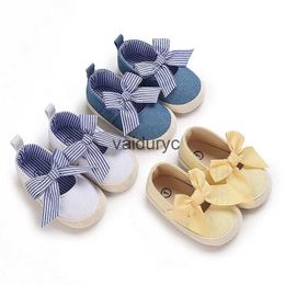 First Walkers Baby Girl Shoes Cute Bowknot Design Soft and Anti-Slip Sole Mary Jane for Spring Autumn 0-18 Months H240506