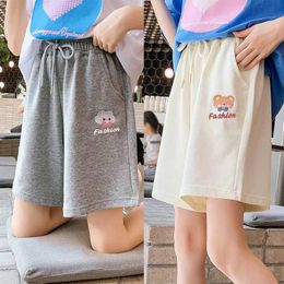 Shorts 2023 South Korean Summer Childrens Casual Pants Youth Girls Sports Shorts Youth Girls Shorts Clothing Junior Girls Solid ShortsL2403