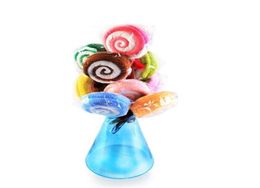 Whole Lollipop Towel NEW Washcloth Towel Gift Bridal Baby Shower Wedding Party Favor5912342