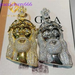 Head Pendants S Vvs Moissanite Jesus Piece Pendant for Sale