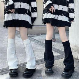 Women Socks Gothic Lolita Knit Long Y2k Winter Fluffy Goth AccessoriesWomen Legs Lady Sock Stylish Legging