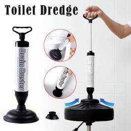 Plungers Toilet Plunger Opener Pump Air Drain Manual Dredge Machine Cleaning Tool for Toilets Bathroom Kitchen Shower Sink Floor Drain