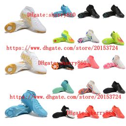 Mens soccer shoes PHANTOMes LUNAes ELITE FG TF cleats high ankle football boots Comfortable Trainers Soft Leather