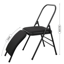 Equipment Thick Foldable Yoga Chair Fitness Home Balance Handstand Tool Professional Yoga Auxiliary Training Chair For Lumbar Back Support