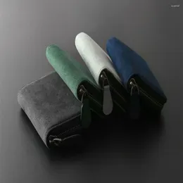 Wallets Anti Demagnetization 2 Fold Purse Multi-position Retro Men's Short Wallet Durable Wear-resistant Hand Bag