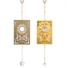 Decorative Figurines Square Window Ornament Wind Chimes Handcraft Wall Hangings Crystal Pendant DXAF