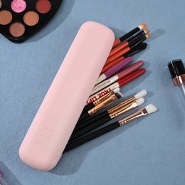 Cosmetic Organizer Silicone Makeup Brush Travel Case Waterproof Makeup Brush Travel Holder For All Brushes Sac De Rangement Fast Drop Shipping Y240503