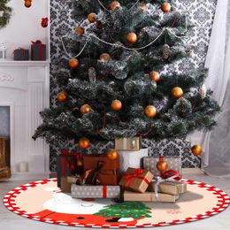 Carpets Christmas Velvet Tree Dress Santa Claus Non-slip Waterproof Decoration Supplies Mat