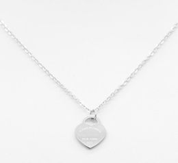 New Style Stainless Steel Fashion T Necklace Jewellery HeartShaped Pendant Love Necklaces For Women039s Party Wedding Gifts Whol4224550