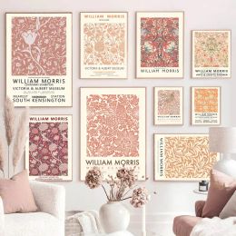 Stickers William Morris the Museum Art Exhibition Wall Art Canvas Painting Nordic Posters and Prints Wall Pictures for Living Room Decor