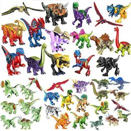 Other Toys Dinosaur Jurassic World 3 Tyrannosaurus Rex Building Blocks My Animal Image Toys Childrens GiftsL240502