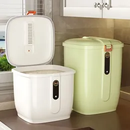 Storage Bottles Rice Bucket Household Insect Proof And Moisture-proof Sealed Box Cylinder Flour Tank Grain