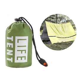 Outdoor Survival Tent 2 Person Emergency Shelter Tube Tents Waterproof Emergency Tent Emergency Survival Shelter Wind Proof Tarp 240422