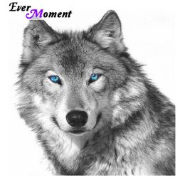 Stitch Ever Moment Wolf Diamond Painting Cross Stitch 5D DIY Embroidery Diamond Animal Mosaic Kit Living Room Home Decor Picture ASF655