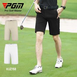 Men's Pants PGM Men Shorts Summer Solid Refreshing Breathable Pants Comfortable Cotton Casual Shorts Male Sports Wear Gym Trousers Y240506