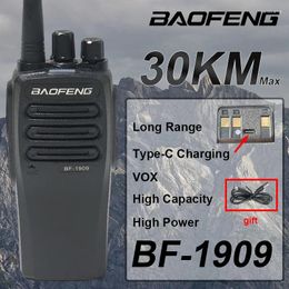 Walkie Talkie BaoFeng BF-1909 High Power 30KM Long Range Two Way Radio Type C Charging VOX Sound Quality Clear Upgrade BF-888S