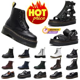 top Quality Dr Martenes boots Woman Designer Shoes Winter Women Black Luxury Leather Bottes Classic Mens Womens Loafers knee Trainers Sneakers