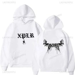 Men's Hoodies Sweatshirts 2024 New Hot Selling Sam and Colby Spider Hoodies XPLR Hell Week Merch Womens Casual Long sleeved Street Clothing Q240506