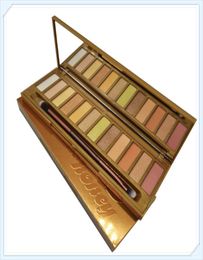 Newest makeup Honey Eyeshadow Palettes 12 Colours Golden Neutrals Palette matte Waterproof Long lasting Eye Shadow plus Brush 3346222