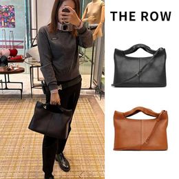 High quality Bags Leather Smooth the Shoulder Gold Row black purse Business briefcase genuine leather fashion Calf Camdem Handbag One 23 Saddle Bag Briefcase Brown