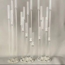 Holders 2/5/6/10pcs Wedding Decoration Centrepiece Candelabra Clear Candle Holder Acrylic Candlesticks for Weddings DIY Event Party