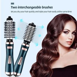 Rotating Hair Dryer Brush Blow Dryer Hair Curler Brush One Step Hair Blower Brush Air Comb 3 In 1 Hair Straightening Brush 240429