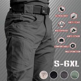 Men's Pants New Outdoor Waterproof Tactical Cargo Pants Breathable Summer Casual Army Military PantsL2405