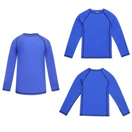 Suits Boys Surf Wear Tops Single Piece Big Kids Swimming Children's Long Sleeve Sun Protection Swimming Costume Diving Surfing Outfits