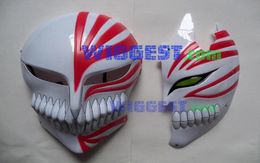 Whole2 Pcs Bleach Ichigo Kurosaki Bankai Hollow Mask Full and Half Cosplay Props 3744075