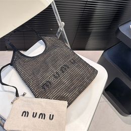 Women Handbags Designer Tote Bag Luxury M Letter Woven Bag Female Shoulder Bag Fashion Purses Brand High Quality Knit Totes Classical