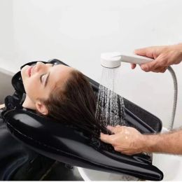 Bathtubs 1pc Mobile Inflatable Shampoo Basin Wash Sink Inflatable Salon Hair Portable Shampoo Basin for Elderly Disabled Injured Pregnant