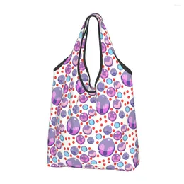 Storage Bags Kawaii Science Chemistry Cell Shopping Tote Portable Biology Laboratory Groceries Shopper Shoulder Bag