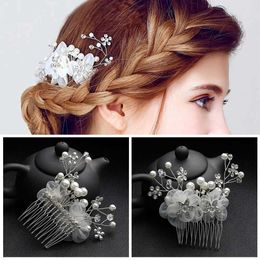 Wedding Hair Jewellery Rhinestone Pearl Hair Accessories Hairband Hairpins Crystal Hair Belt Wedding Bridal Hair Ornaments Hair Jewellery Bride Headdress