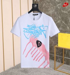 and s Mens Tshirts Italian Milan Fashion Inkjet Graffitiprint Tshirt Summer Black White Male Hip Hop Streetwear 100 Cotton Tops 1107 W0OH N3HD