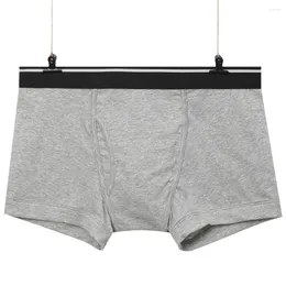 Underpants 1pc Sexy Men's Elastic Low Waist Side Open Pouch Boxers Shorts Breathable Male Cotton Underwear Panties Trunks