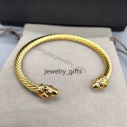 twist Designer Luxury Bracelet cable Women Retro 925 Silver colorful plated Ethnic Circle Men Punk style Gold bracelets Designers jewelry Suitable wrist 15-20cm ZA4