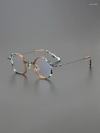 Sunglasses Frames Fashion Spell Multicolor Glasses Frame Designer Personality Square Retro Big Face Round Optical Prescription