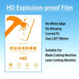 50pcs Mobile Phone Screen Protector HD Explosion-proof Hydrogel Movies for Auto Film Cutting Machine Plotter Matte Anti-peeping GreenRay Sheet Back Sticker