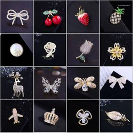 Brooches Spring Cute Small Fruit Animals For Women Men's Suit Shirt Collar Pins Accessories Button Fashion Jewellery Gifts