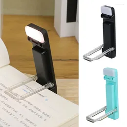 Table Lamps LED Clip-on Bookmark Book Light USB Rechargeable Reading Mini Brightness Adjustable Portable Bedside Desk