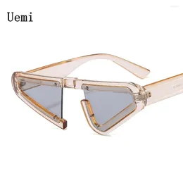 Sunglasses Fashion Unique Triangle Cat Eye For Women Men Retro Hip Hop Brand Designer Sun Glasses Ins Trending Shades UV400