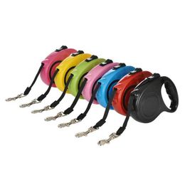 Dog Collars Leashes 3m 5m Leash For Small Dogs Cats Automatic Retractable Puppy Nylon Walking Running Leads Chihuahua Yorkshire Pet Supplies H240506