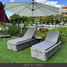 Camp Furniture Outdoor Beach Swimming Pool Leisure Bed Garden Waterproof And Sunscreen Handmade Sofa