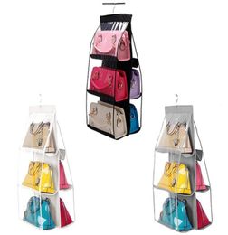 Storage Boxes Bins PVC Fiber Handbag Hanging Organizer Bag Breathable And Strong Stitching To Store Purses Shoulder Crossbody7110323