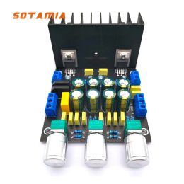 Amplifiers SOTAMIA LM1875 Power Amplifier Audio Board 2.0 Twochannel Subwoofer Amplifier Module 2x20W with Treble Bass Tone Adjustable