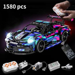 Building blocks Technology Car Sports car 1580PCS Boys toys Children gift model buildi 1 10 ng project Adult brick builder 240428