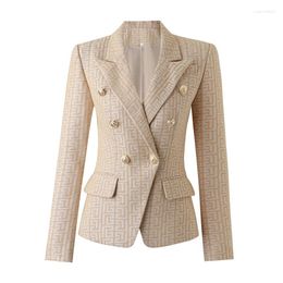 Women's Suits 2024 Luxury Spring Collection Texure Pattern Formal Jacket Women Blazer