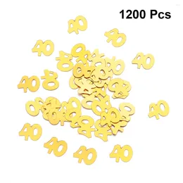 Party Decoration 1200pcs Number 40 Sequins Confetti Supplies Table Happy Birthday Decorationsation For Anniversary